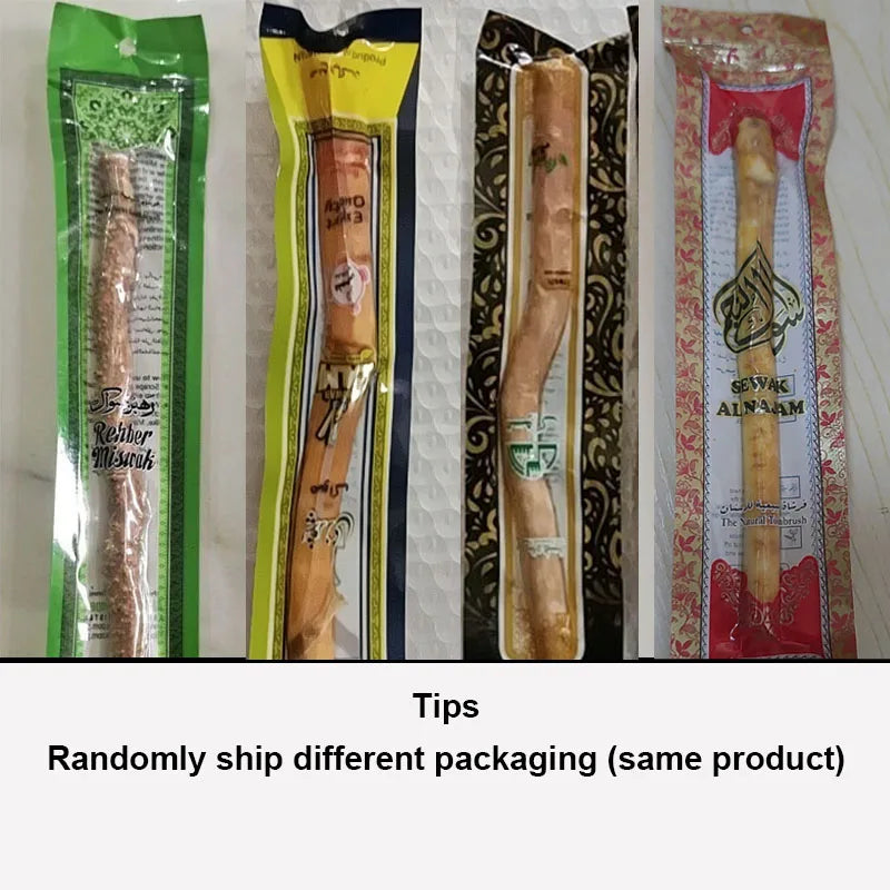 3pcs Miswak Sewak Stick For Cleaning Traditional Natural Misvak Siwak Miswaak Stain Removal Travel Soft Peelu